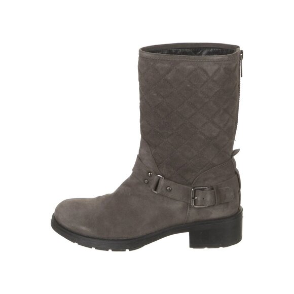 Aquatalia Shoes - 🆕 AQUATALIA Moto Quilted Suede Ankle Boot Bootie 7 Gray